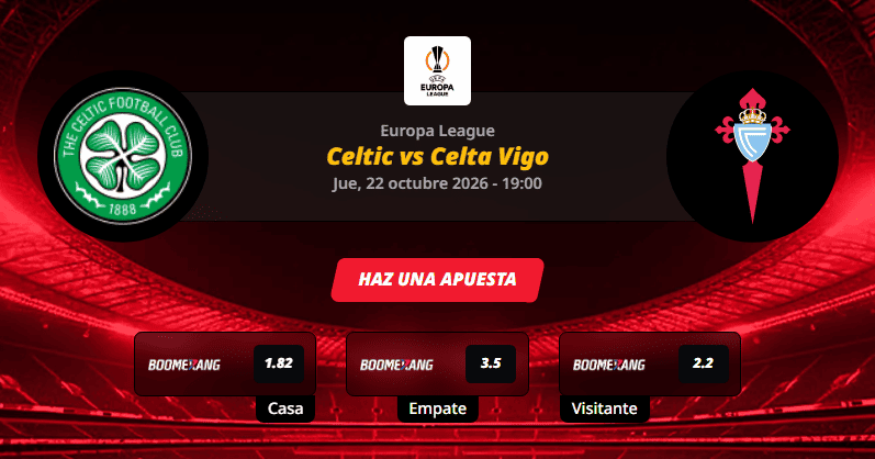 Pronóstico del partido para el Celtic vs Celta Vigo partido de la Europa League 2026.