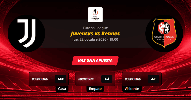 Pronóstico del partido para el Juventus vs Rennes partido de la Europa League 2026.